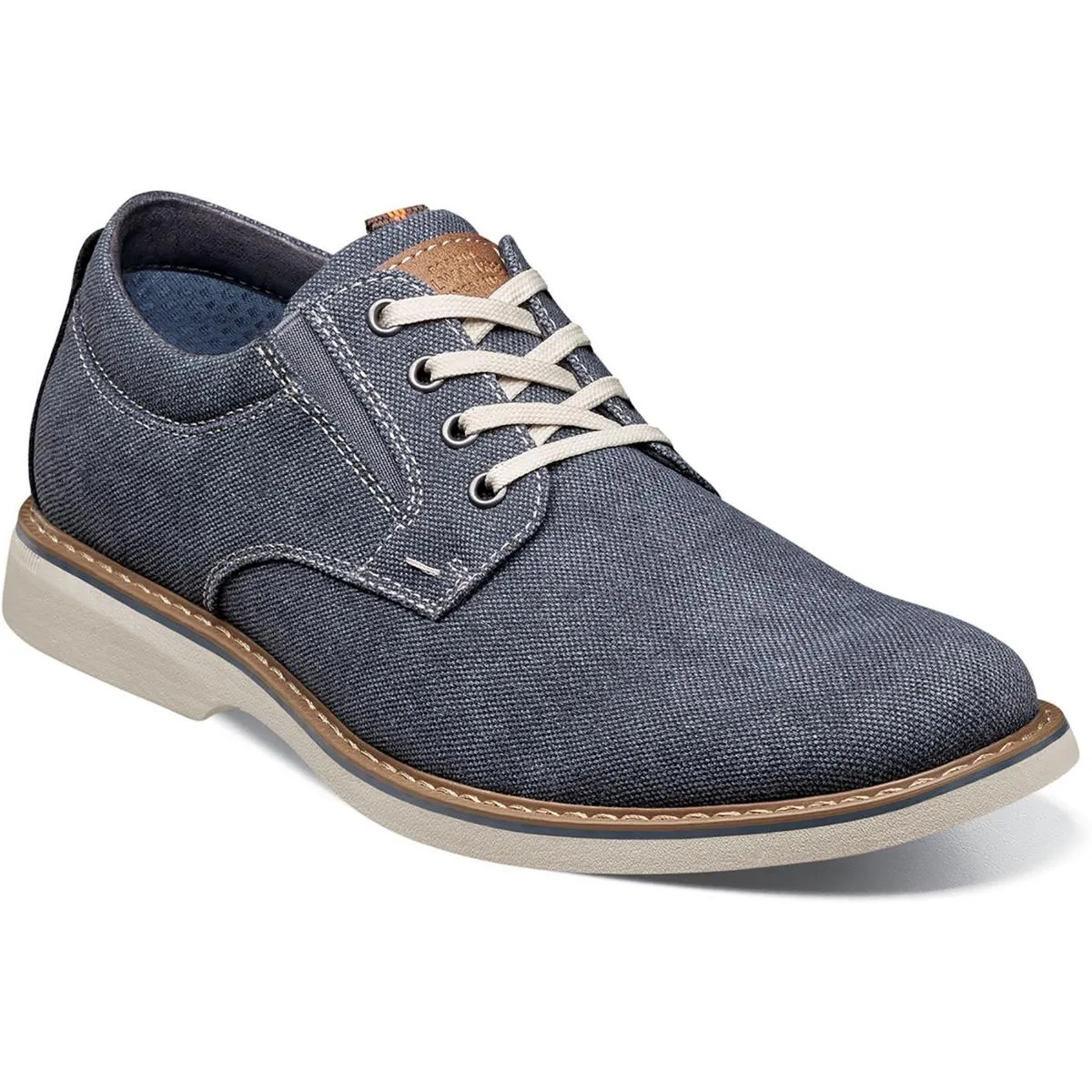 Mens Canvas Memory Foam Derby Shoes