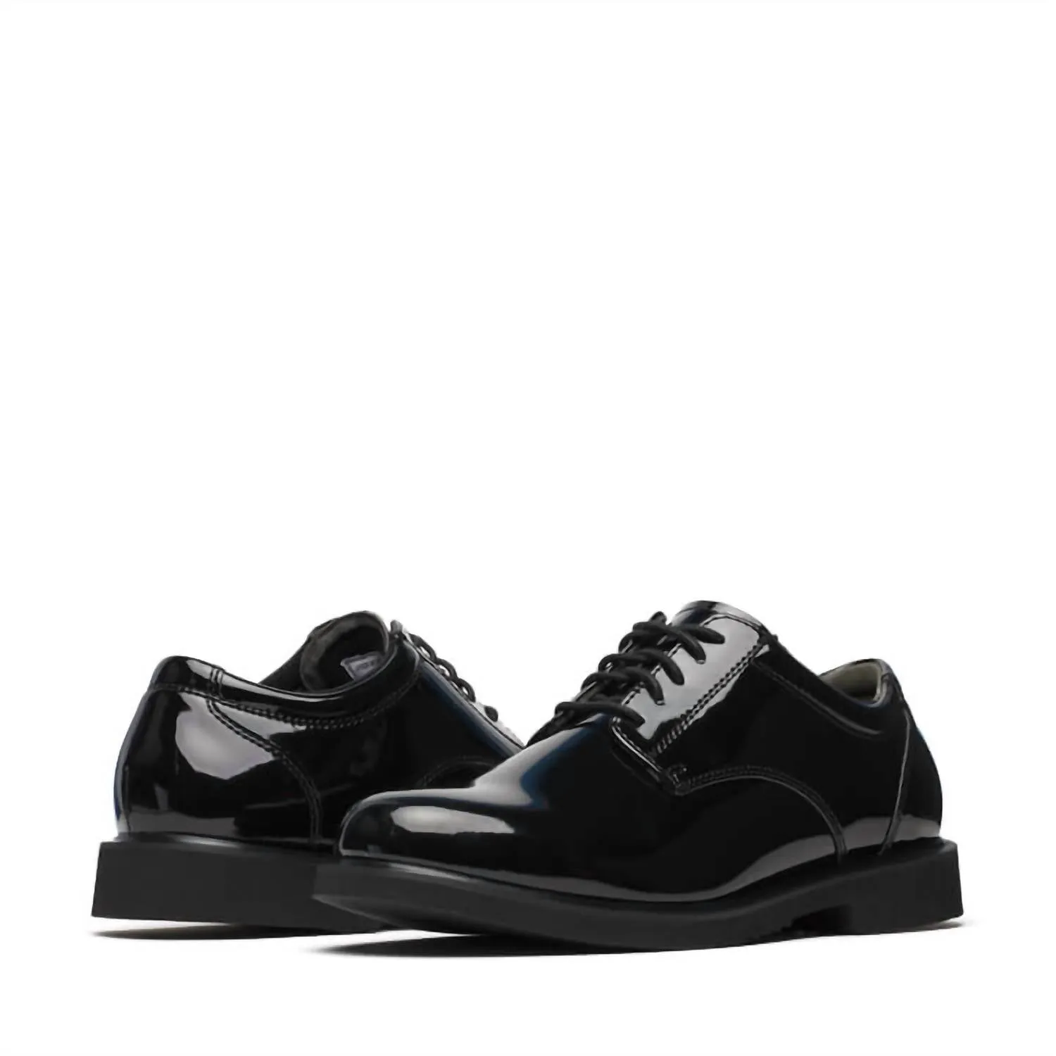Men's Classics Uniform Poromeric Oxford Shoes In Black Patent