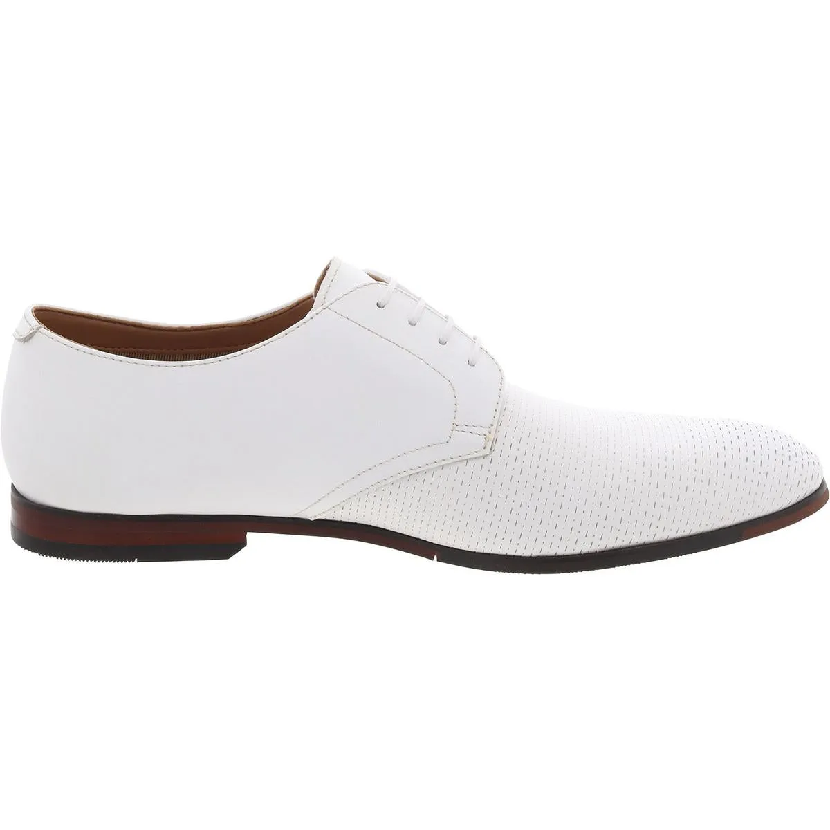 Mens Lace-Up Leather Derby Shoes