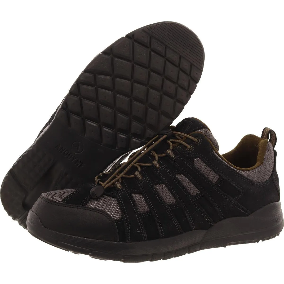 Mens Laceless Manmade Hiking Shoes