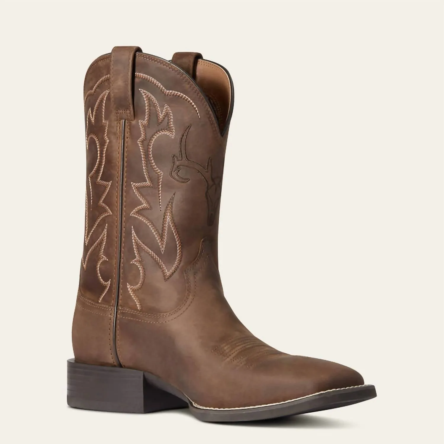 Men's Sport Outdoor Western Boot In Distressed Brown