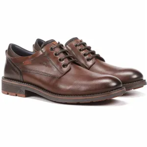 Men's Terry Tie Derby Shoes In Habana Camel