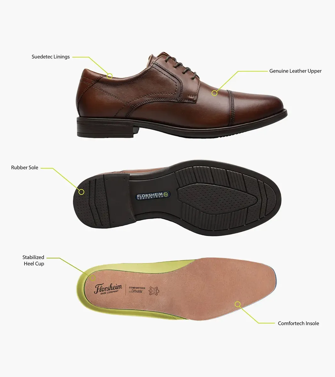 MIDTOWN Cap Toe Oxford - Black