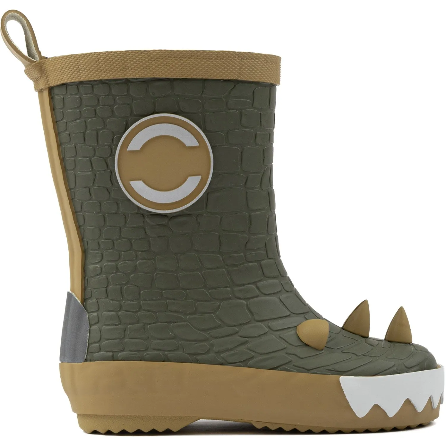 Mikk-Line Dusty Olive Dragon 3D Wellies Babykids_Mikk-Line