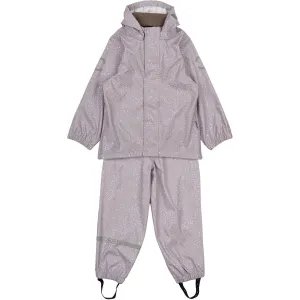 Mikk-Line Lavender Aura Suspenders PU Glitter Rain Set Recycled Babykids_Mikk-Line