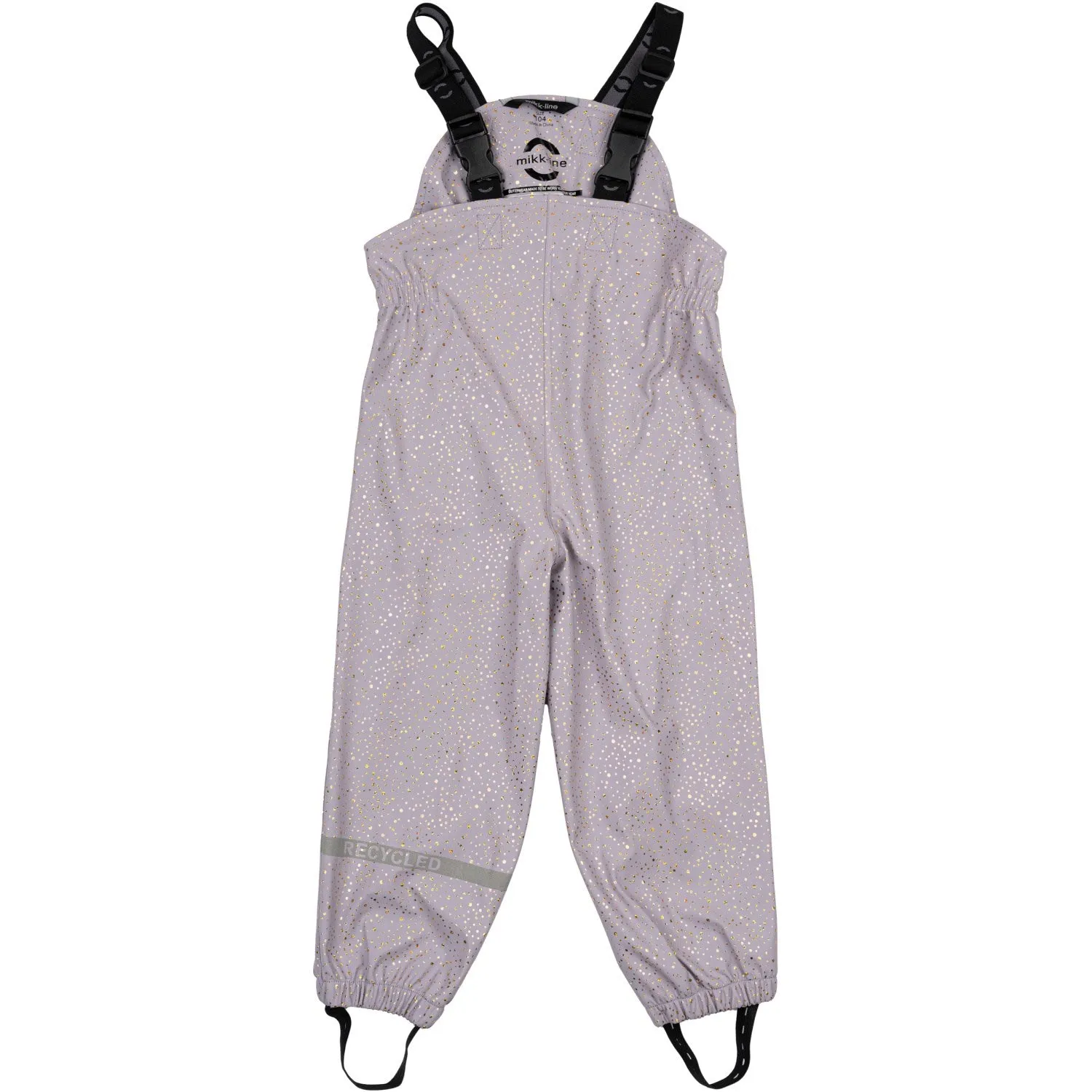 Mikk-Line Lavender Aura Suspenders PU Glitter Rain Set Recycled Babykids_Mikk-Line