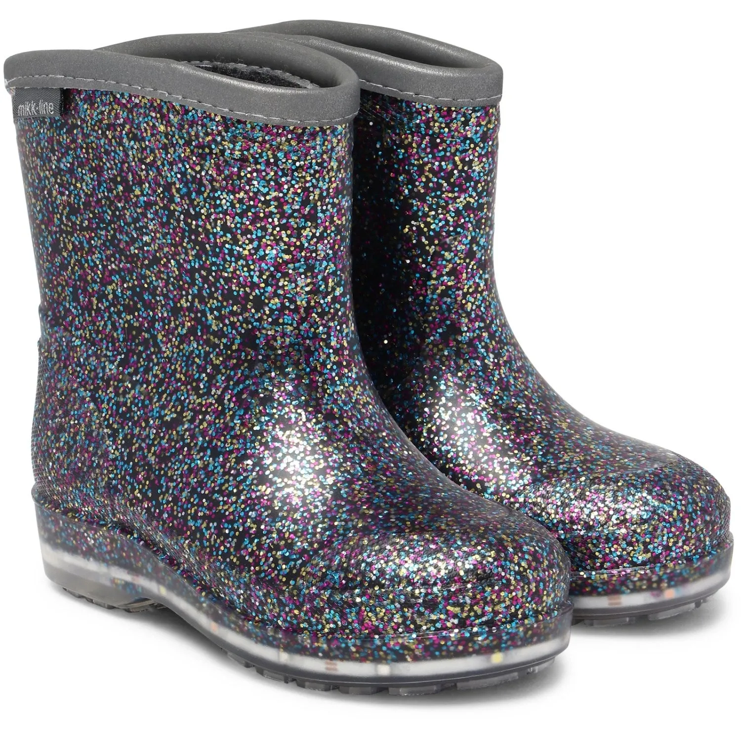 Mikk-Line Multi Glitter Short Winter Wellies - Light Babykids_Mikk-Line