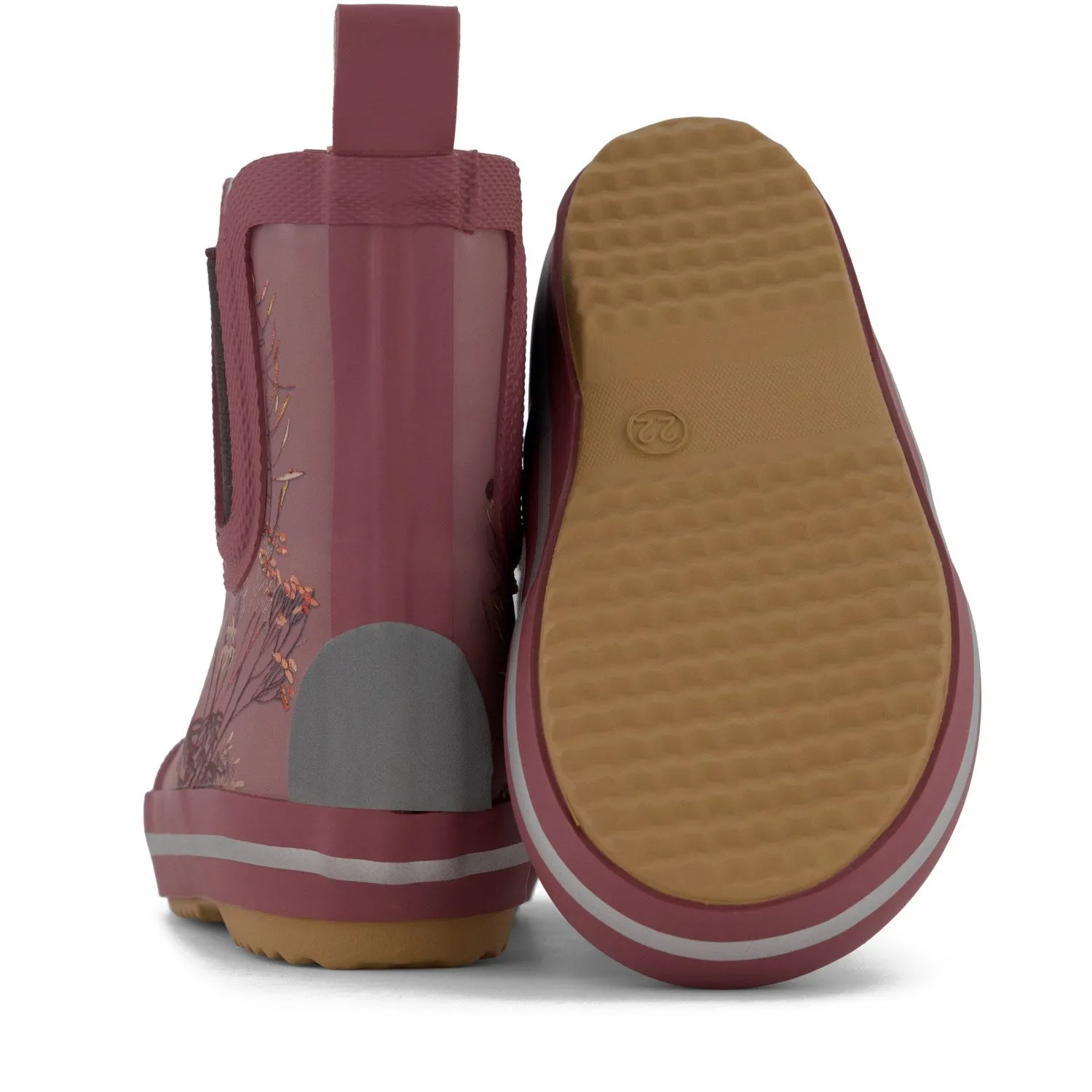 Mikk-Line Rose Brown Short Winter Wellies AOP Babykids_Mikk-Line