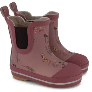 Mikk-Line Rose Brown Short Winter Wellies AOP Babykids_Mikk-Line
