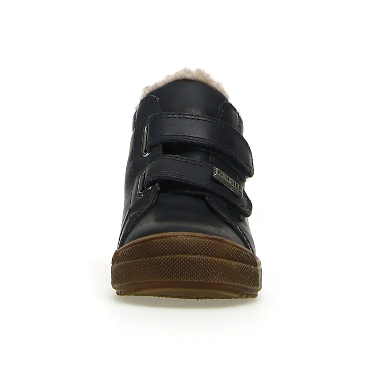 Naturino Boy's (Sizes 30-32) Mulaz Navy Leather Waterproof Low Velcro Naturino Kid's Shoes