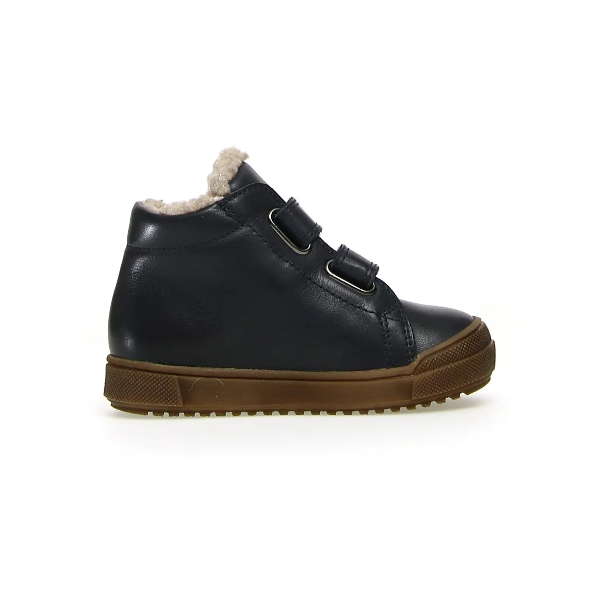 Naturino Boy's (Sizes 30-32) Mulaz Navy Leather Waterproof Low Velcro Naturino Kid's Shoes
