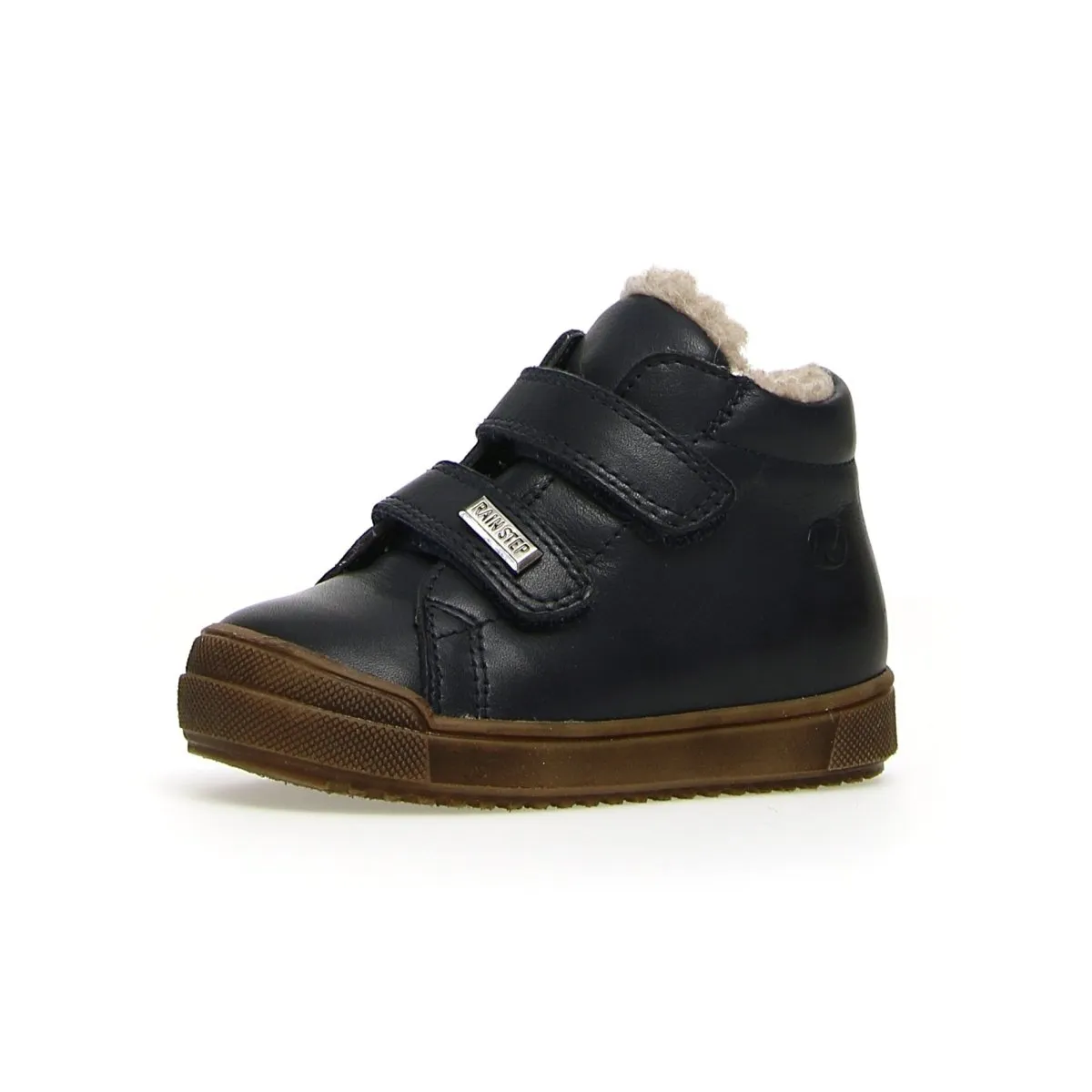 Naturino Boy's (Sizes 30-32) Mulaz Navy Leather Waterproof Low Velcro Naturino Kid's Shoes