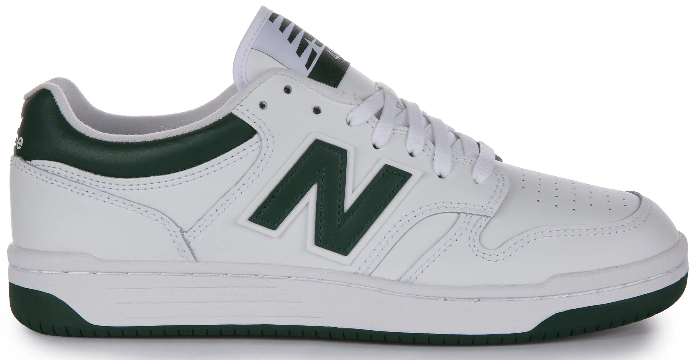 New Balance BB 480 LNG In White Green Shoes New Balance