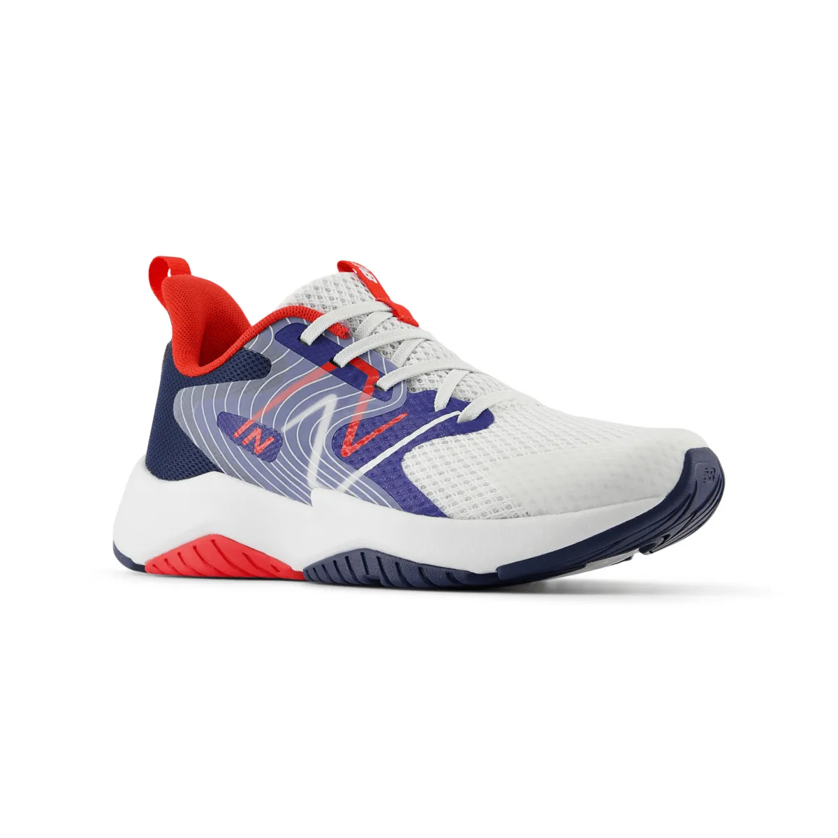 New Balance Kid's (Grade School) Rave Run v2 GKRAVAM2 Team Royal/White/True Red New Balance Shoes