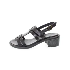 PALMAS BLACK  HEELED SANDAL