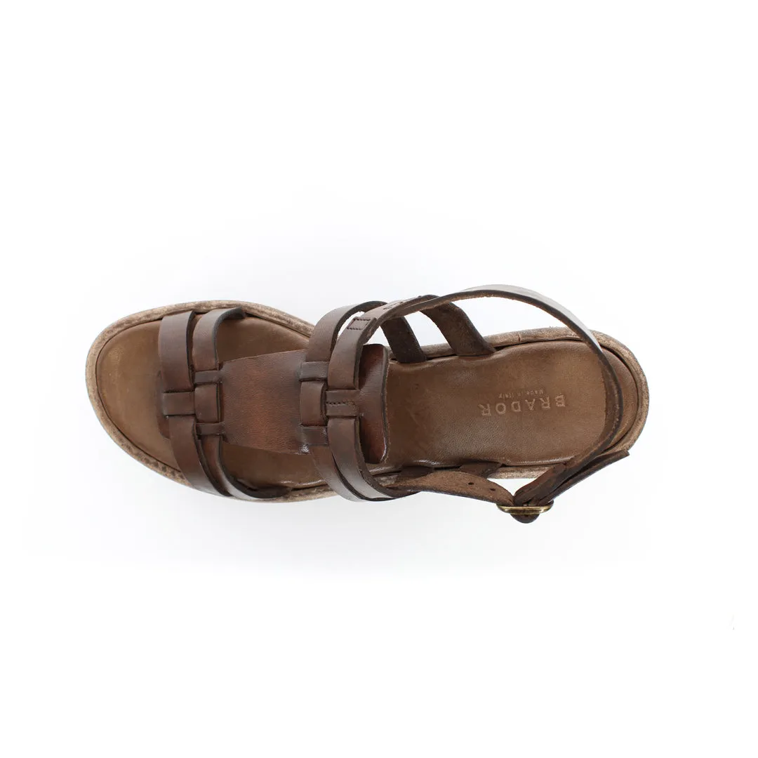 PALMAS MAHOGANY HEELED SANDAL