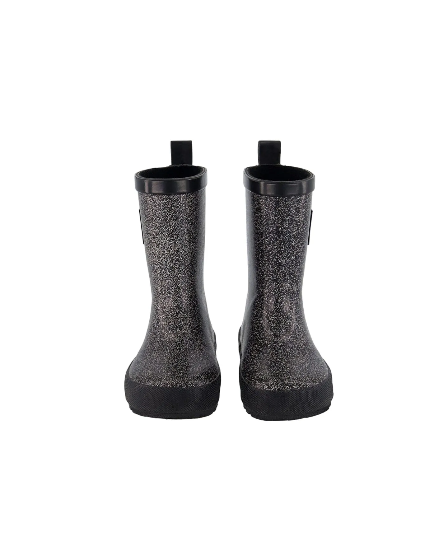Rain Boots Glittering Black Babykids_Deux-Par-Deux
