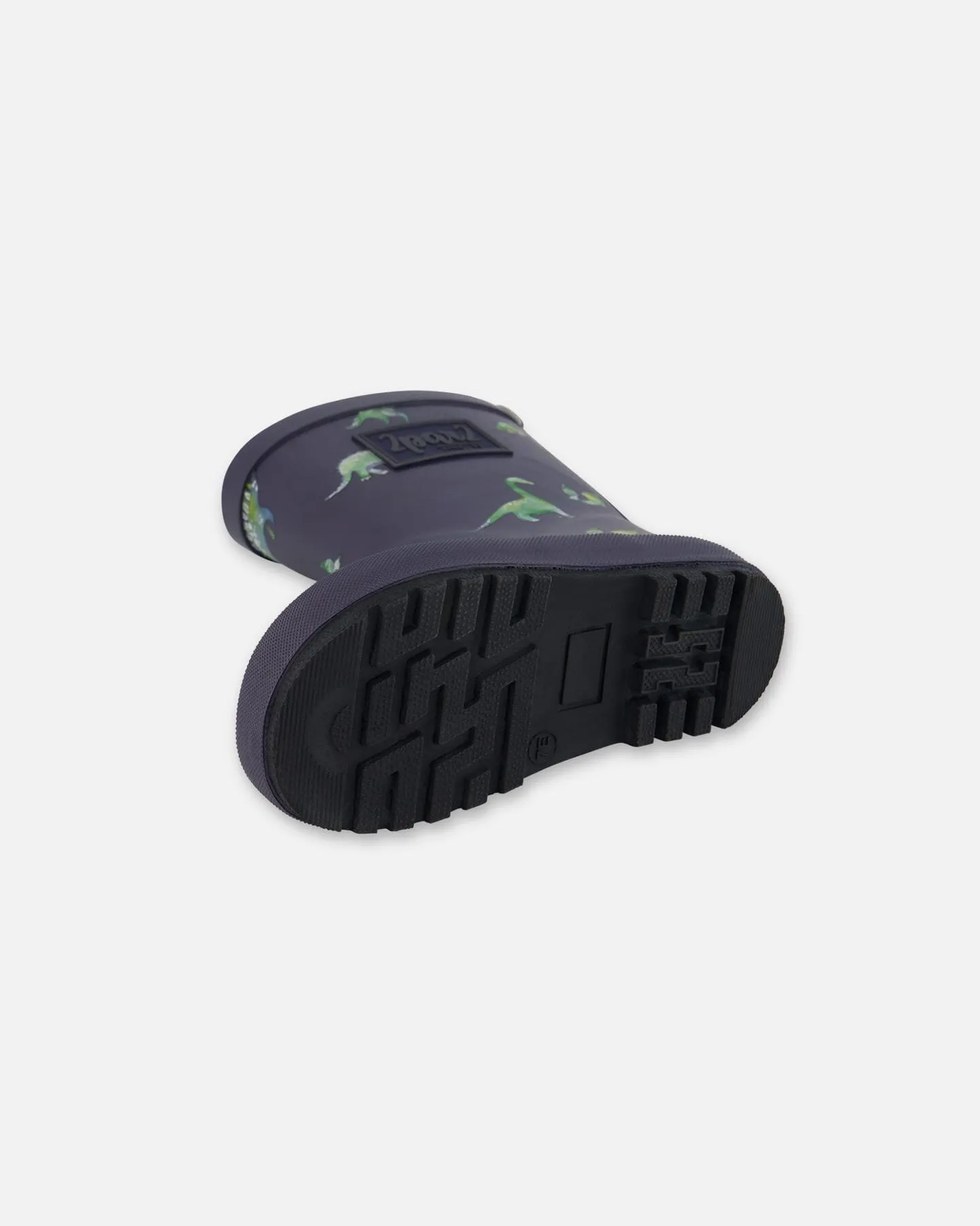 Rain Boots Grey Printed Dinosaurs Babykids_Deux-Par-Deux