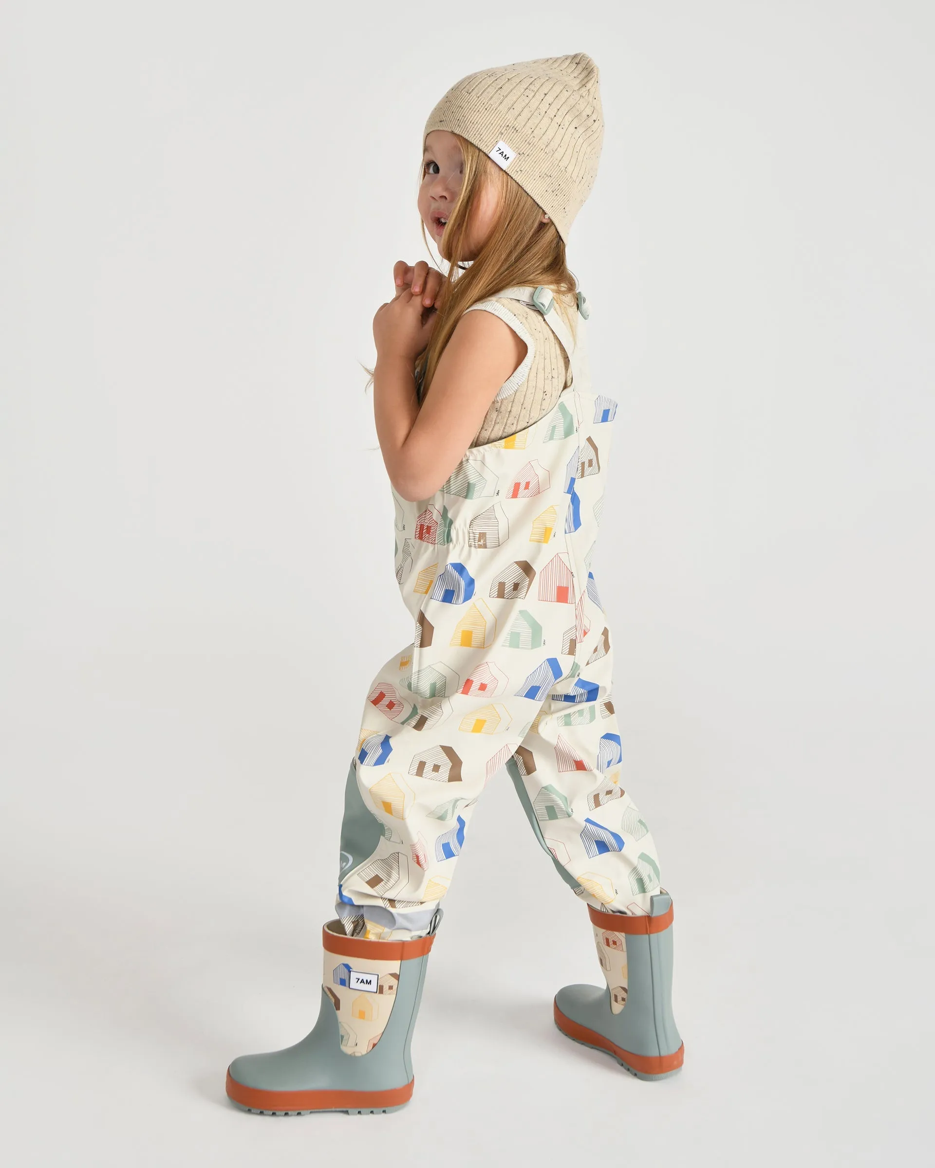 Rain Suspender Pants Babykids_7am-Enfant