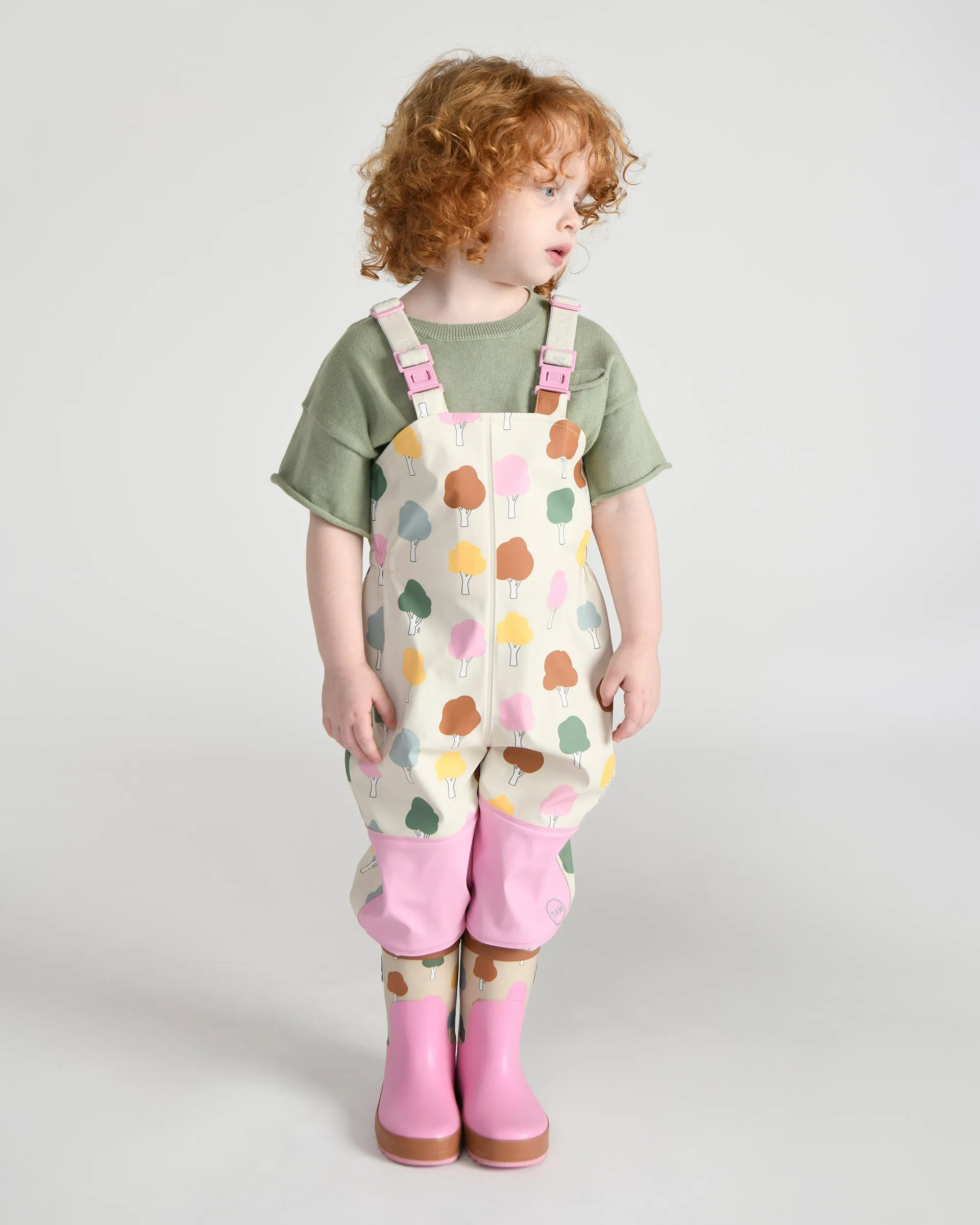 Rain Suspender Pants Babykids_7am-Enfant