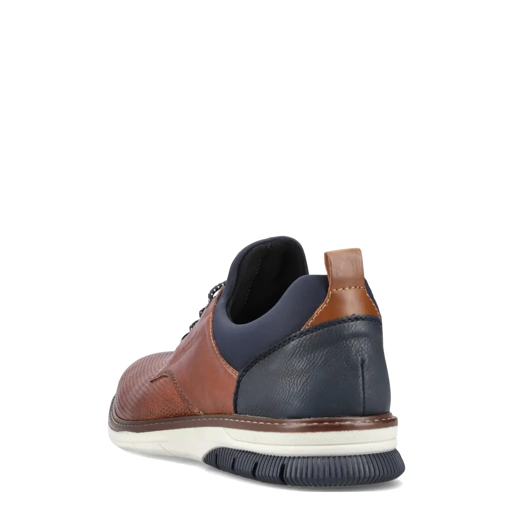 Rieker Men's Dustin 50 Perfed Shoe in Tan