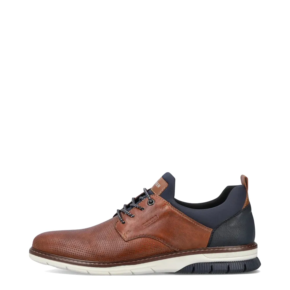 Rieker Men's Dustin 50 Perfed Shoe in Tan
