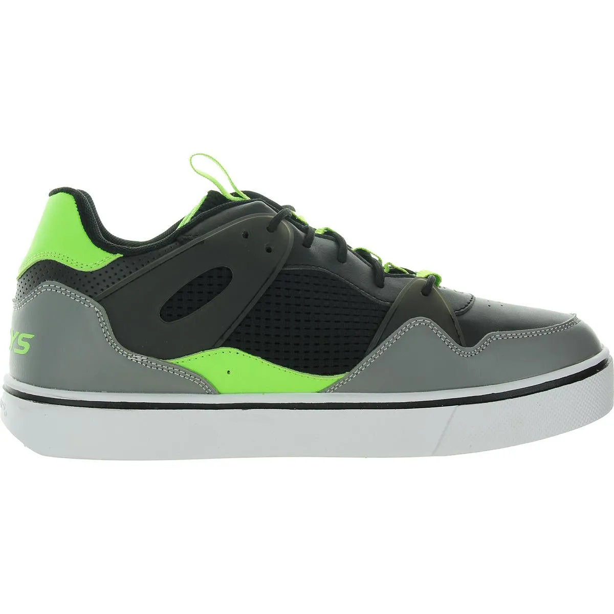 RIPPER Mens Cushioned Footbed Faux Leather Skate Shoes
