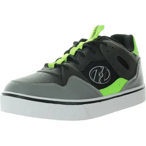 RIPPER Mens Cushioned Footbed Faux Leather Skate Shoes