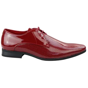 Shiny Shoes Smart Formal Perforated Pointed Laced