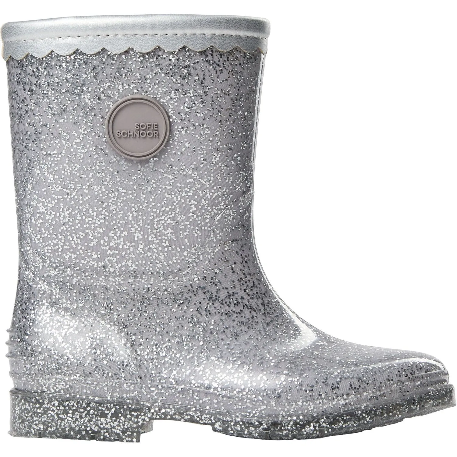 Sofie Schnoor Silver Rubber Boots Babykids_Sofie-Schnoor