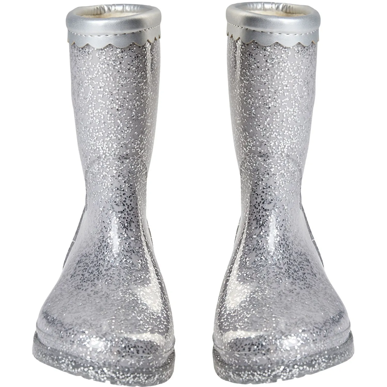 Sofie Schnoor Silver Rubber Boots Babykids_Sofie-Schnoor