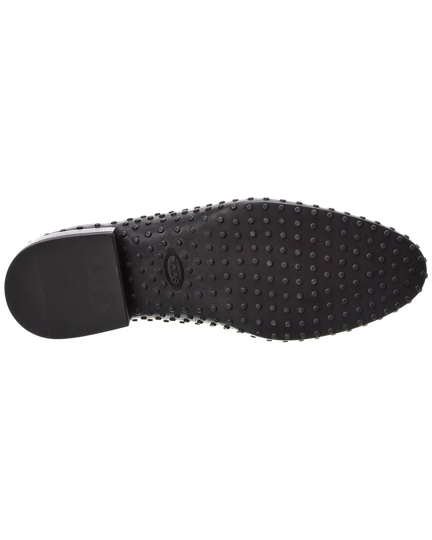 TOD’s Gomma Haircalf & Patent Loafer