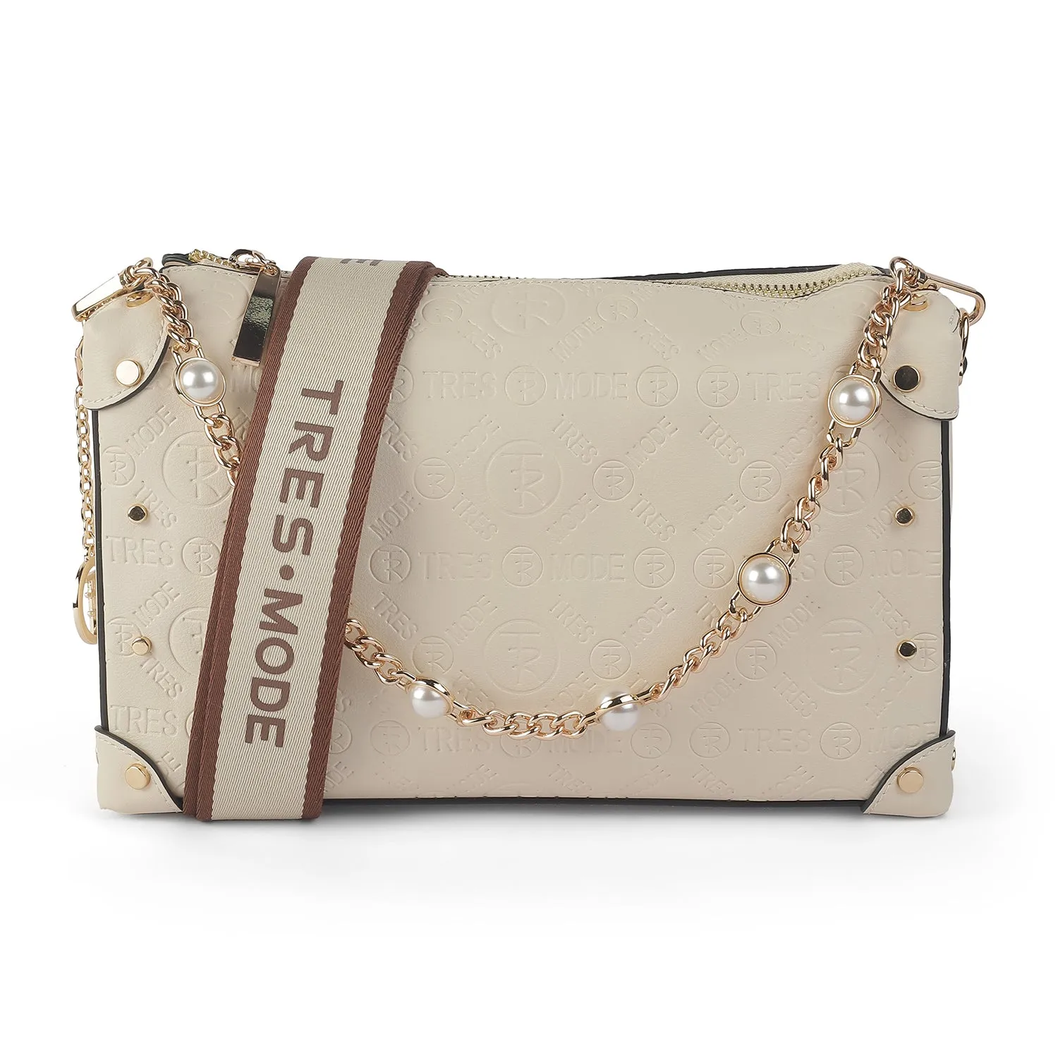 Tresmode Bussero Beige Women's Sling Bag