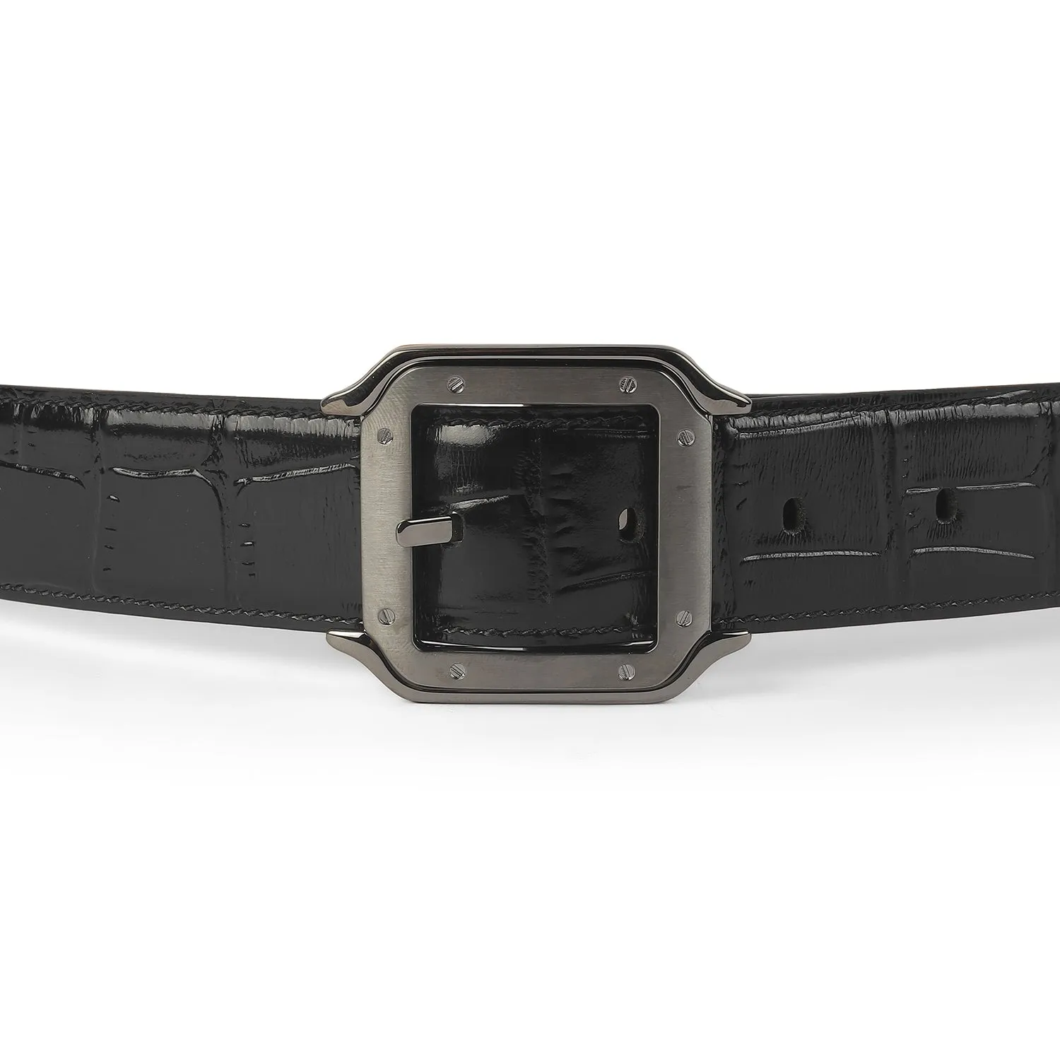 Tresmode Crux Black Men's Leather Belt