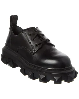 Valentino Roman Stud Leather Derby