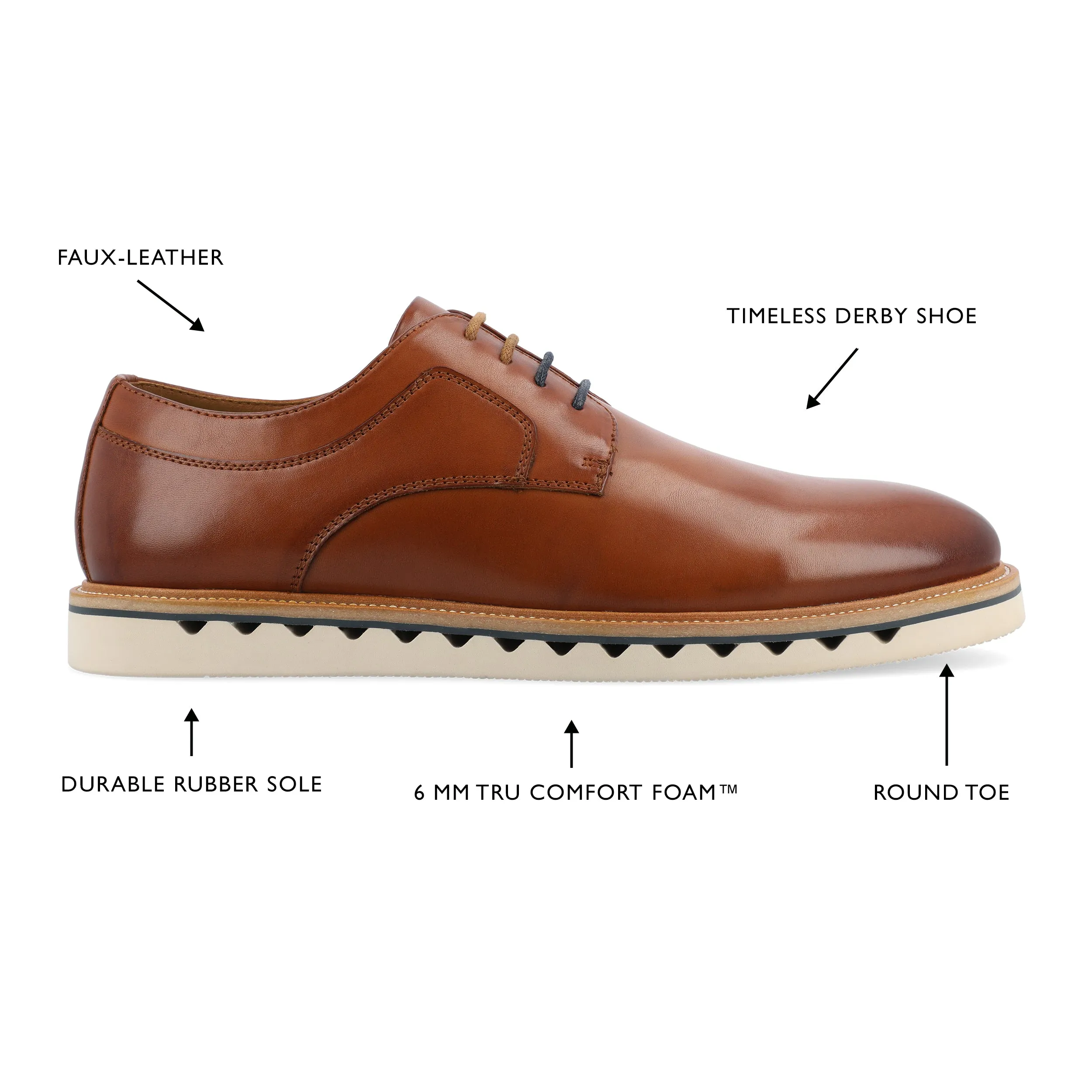 Vance William Plain Toe Derby