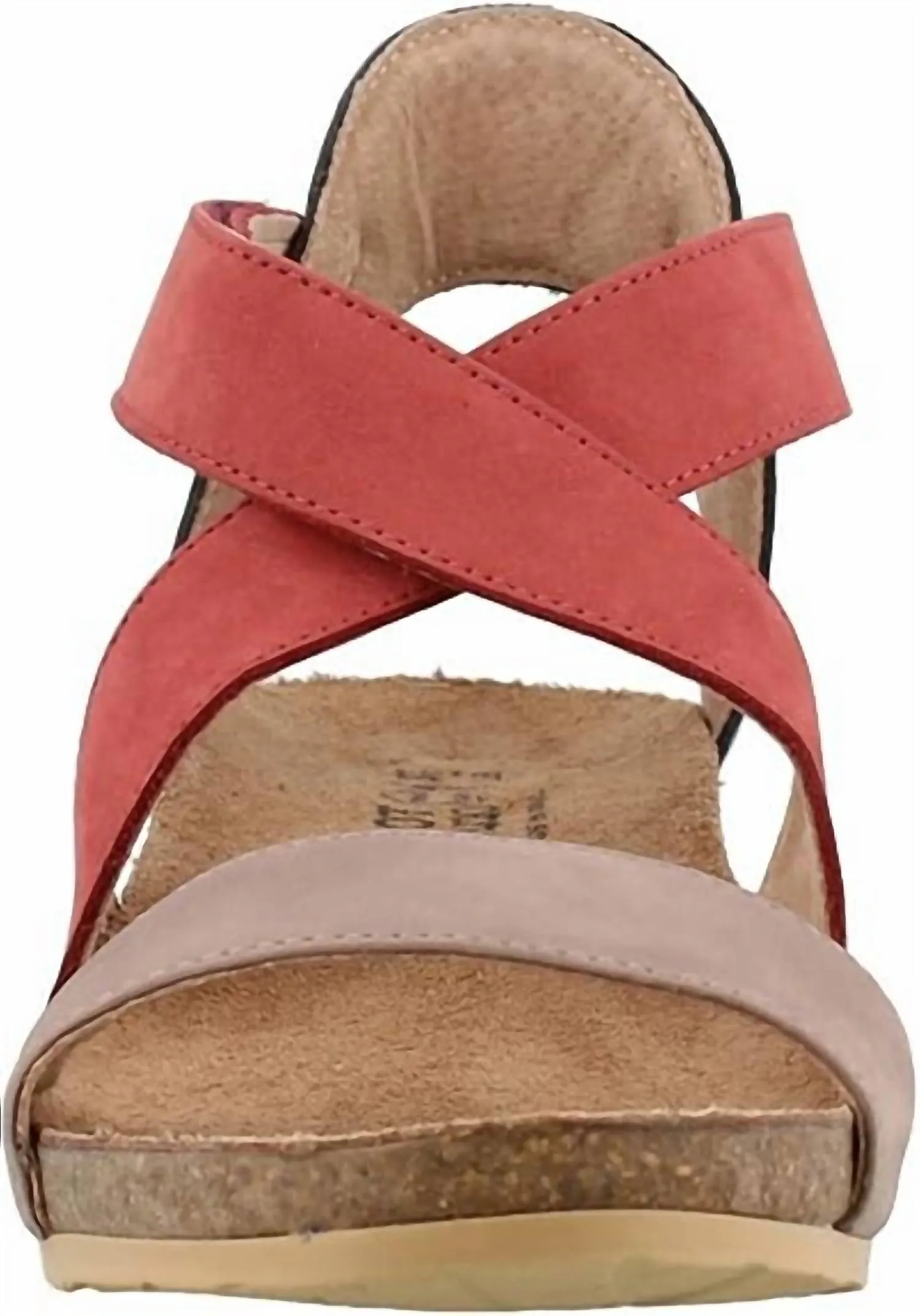 Vixen Sandal In Stone/brick Red/sterling