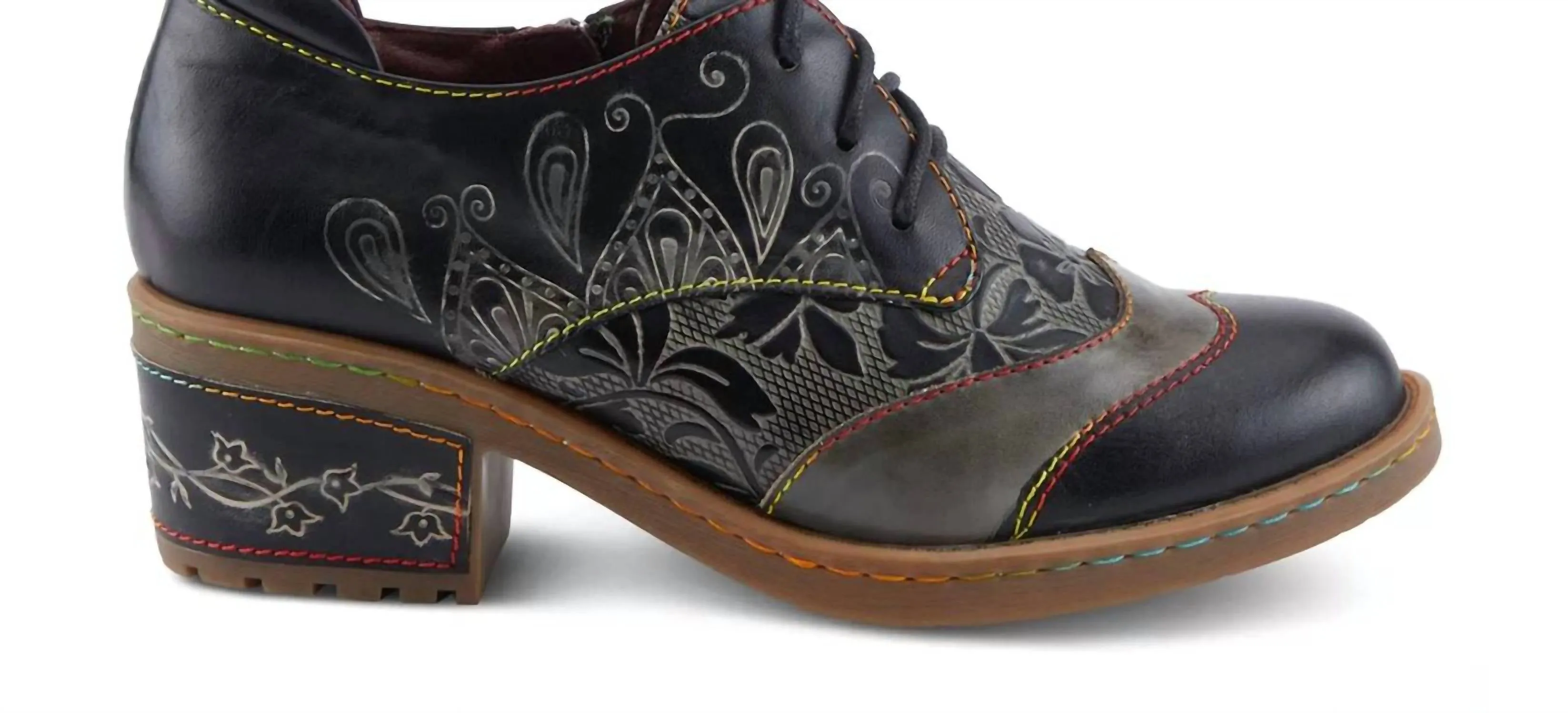 Women's Briteetoe Wingtip Derby Pump Shoes In Black