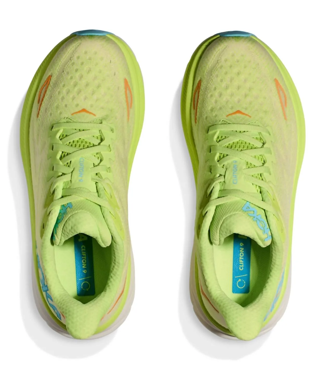 Women's Clifton 9 Shoes In Lettuce/solar Flare