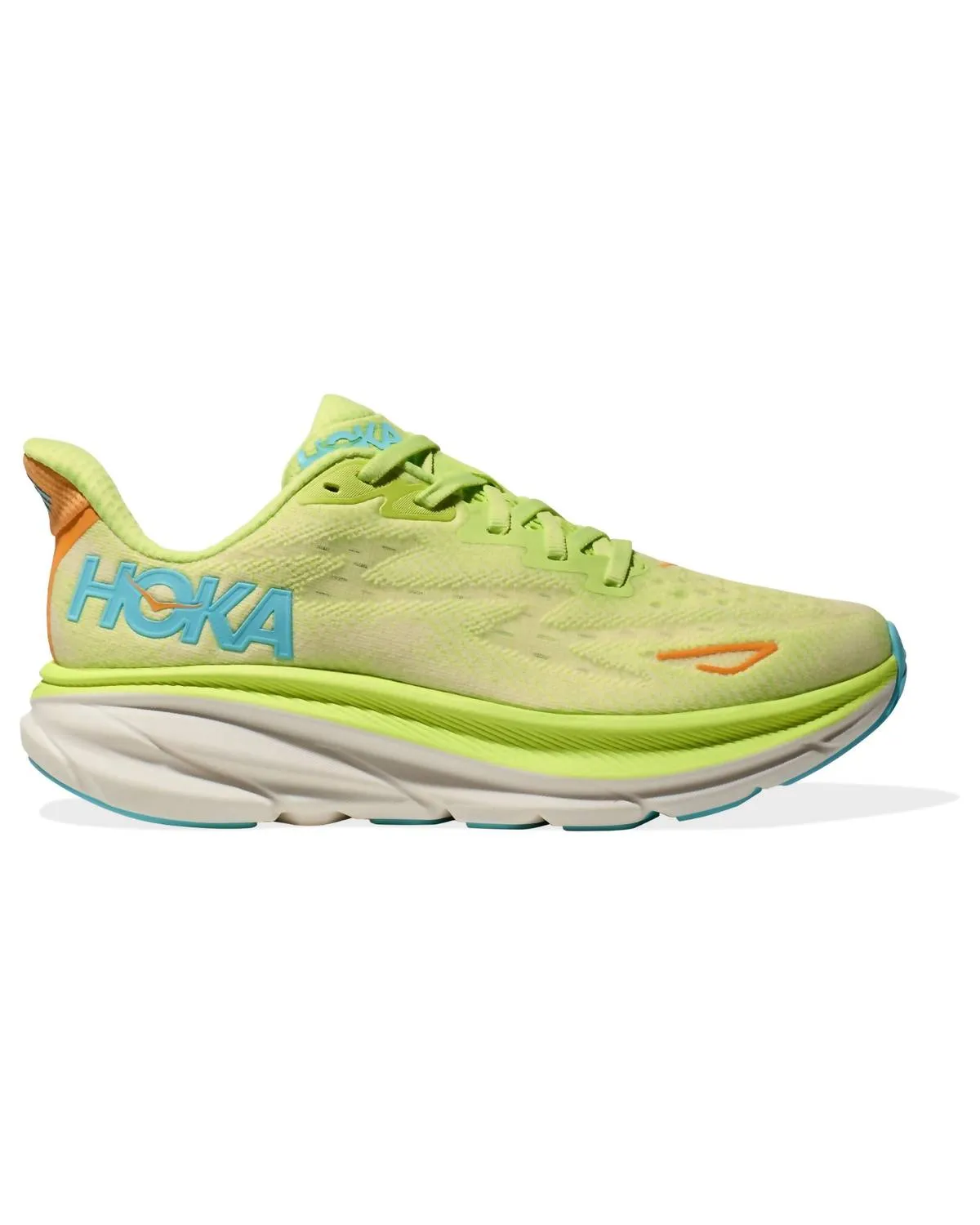 Women's Clifton 9 Shoes In Lettuce/solar Flare