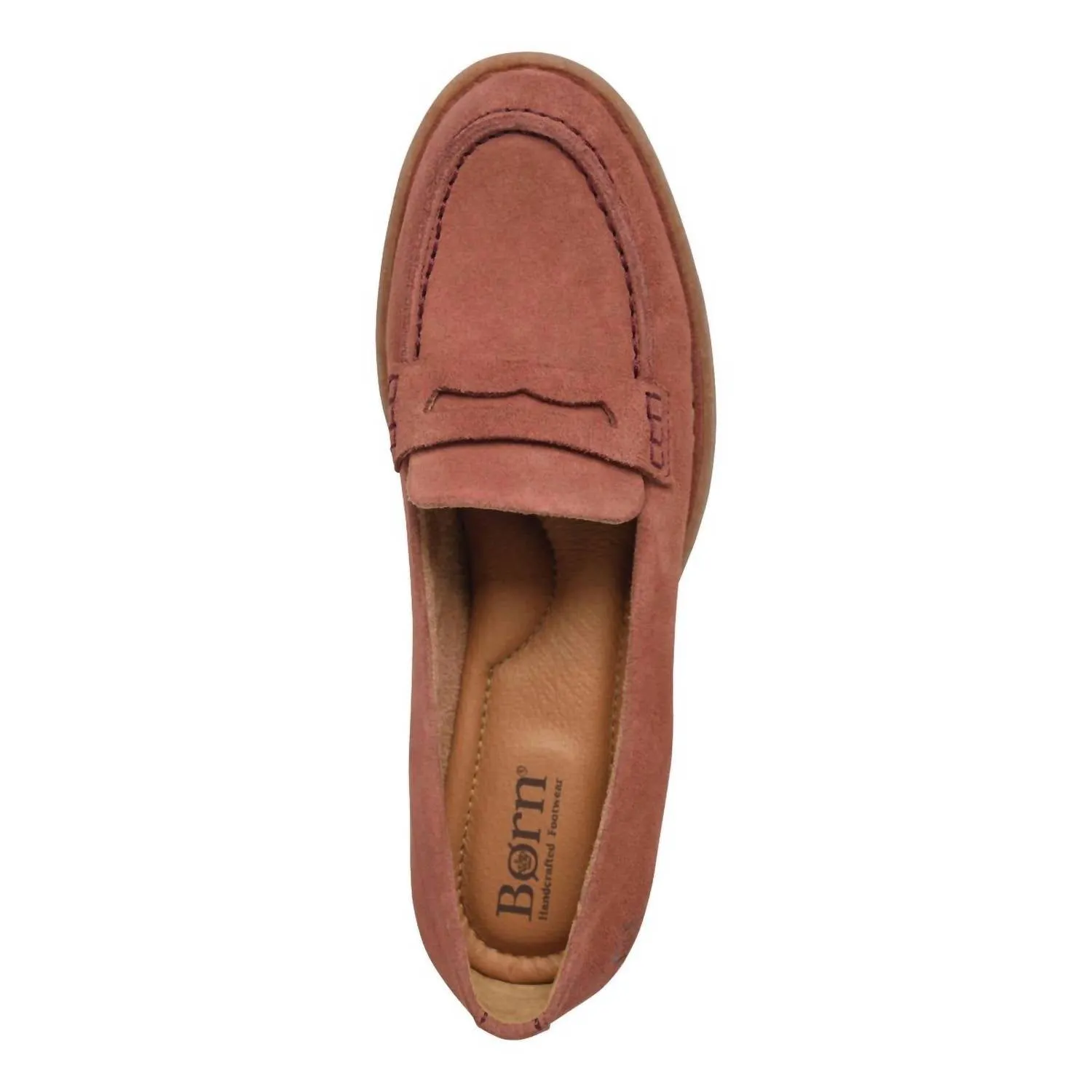 Women's Marlo Loafer - Medium In Rust Suede